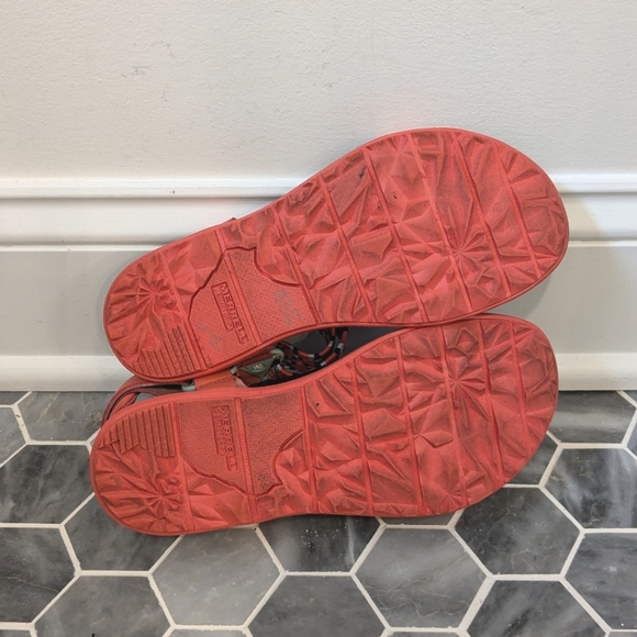 Merrell Around Town Sunvue Coral Strappy Hiking Outdoor Sandals Size 6 Women's - Picture 10 of 12